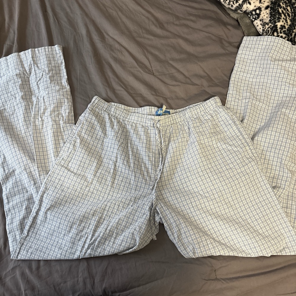 PacSun Light Blue Checkered Lounge Pants